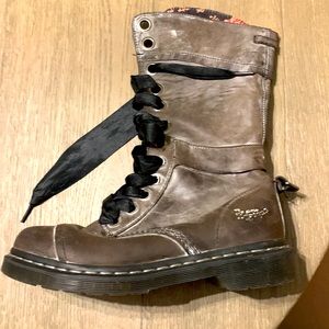 Dr. Martens Triumph 1914 Brown Floral Lace Up Boot